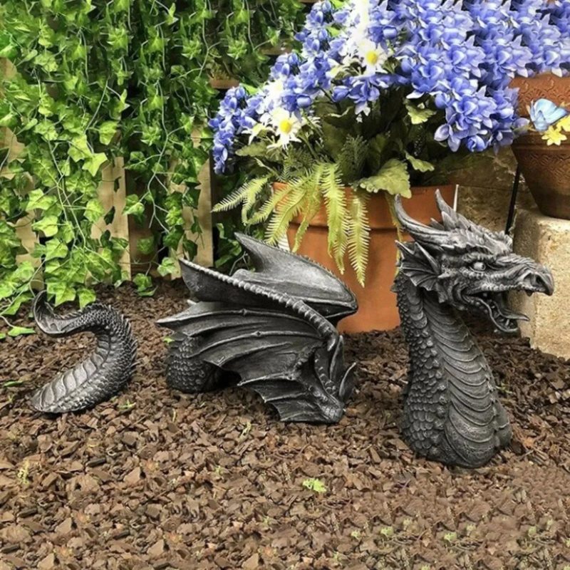 Giant Dragon Resin Sculpture - Image 8