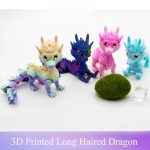 3D Printed Long-Haired Dragon