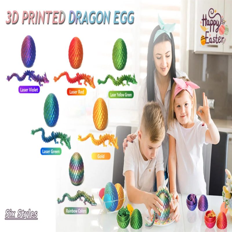 1/2PCS 3D Printed Dragon Egg - Image 3