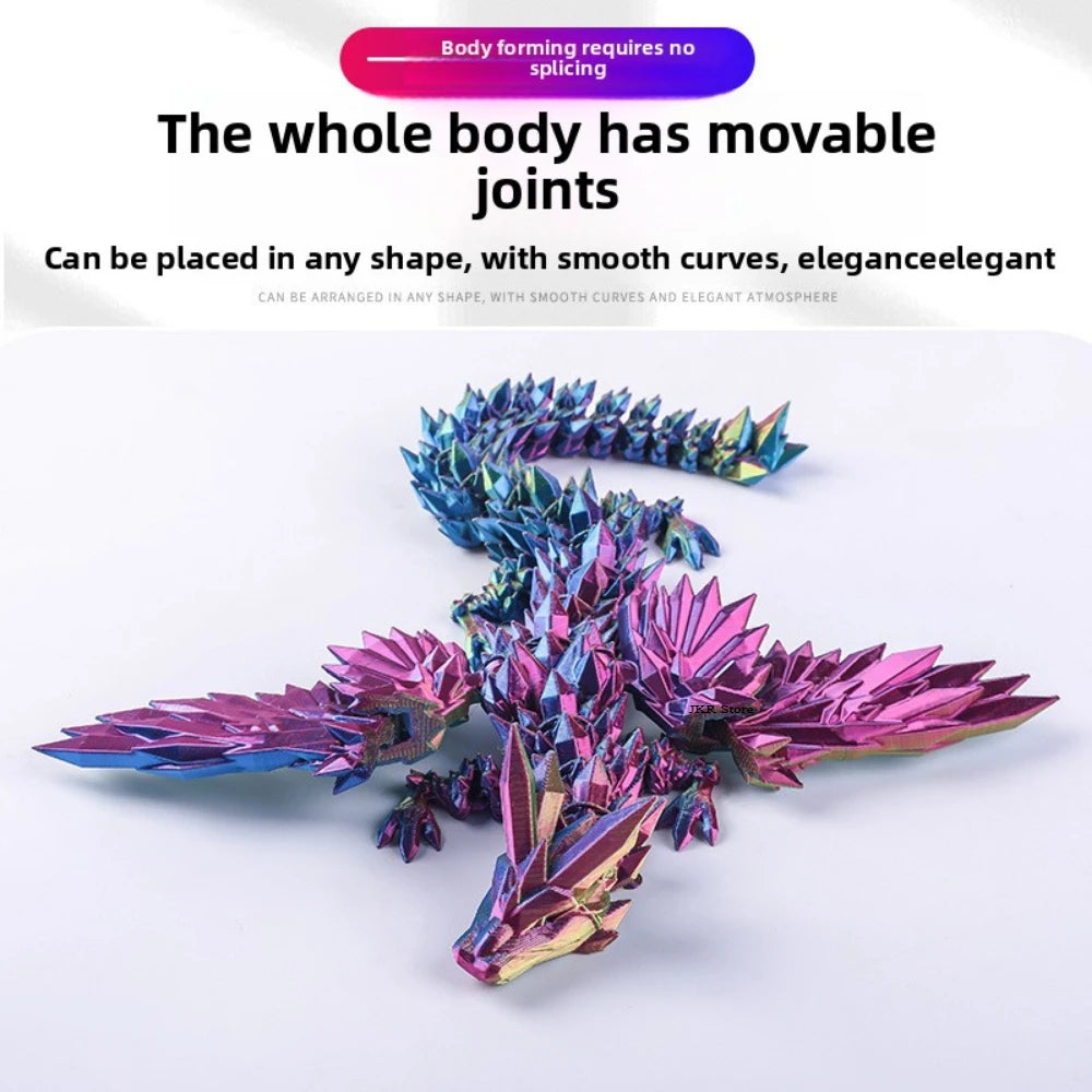 3D Printed Gradient Wings Flying Dragon Egg Set - Image 3