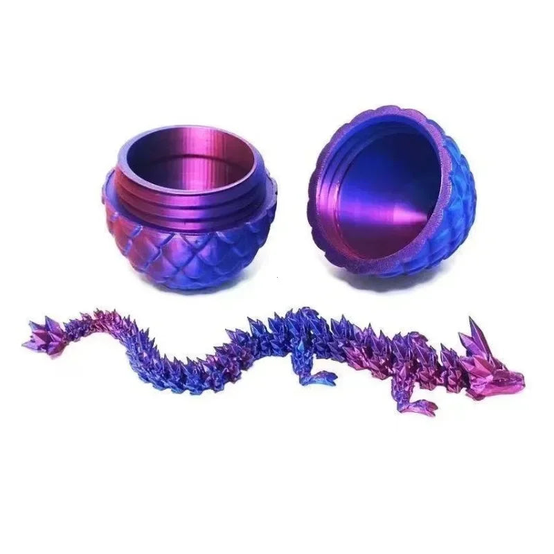 1/2PCS 3D Printed Dragon Egg with Fully Articulated Dragon - Image 6