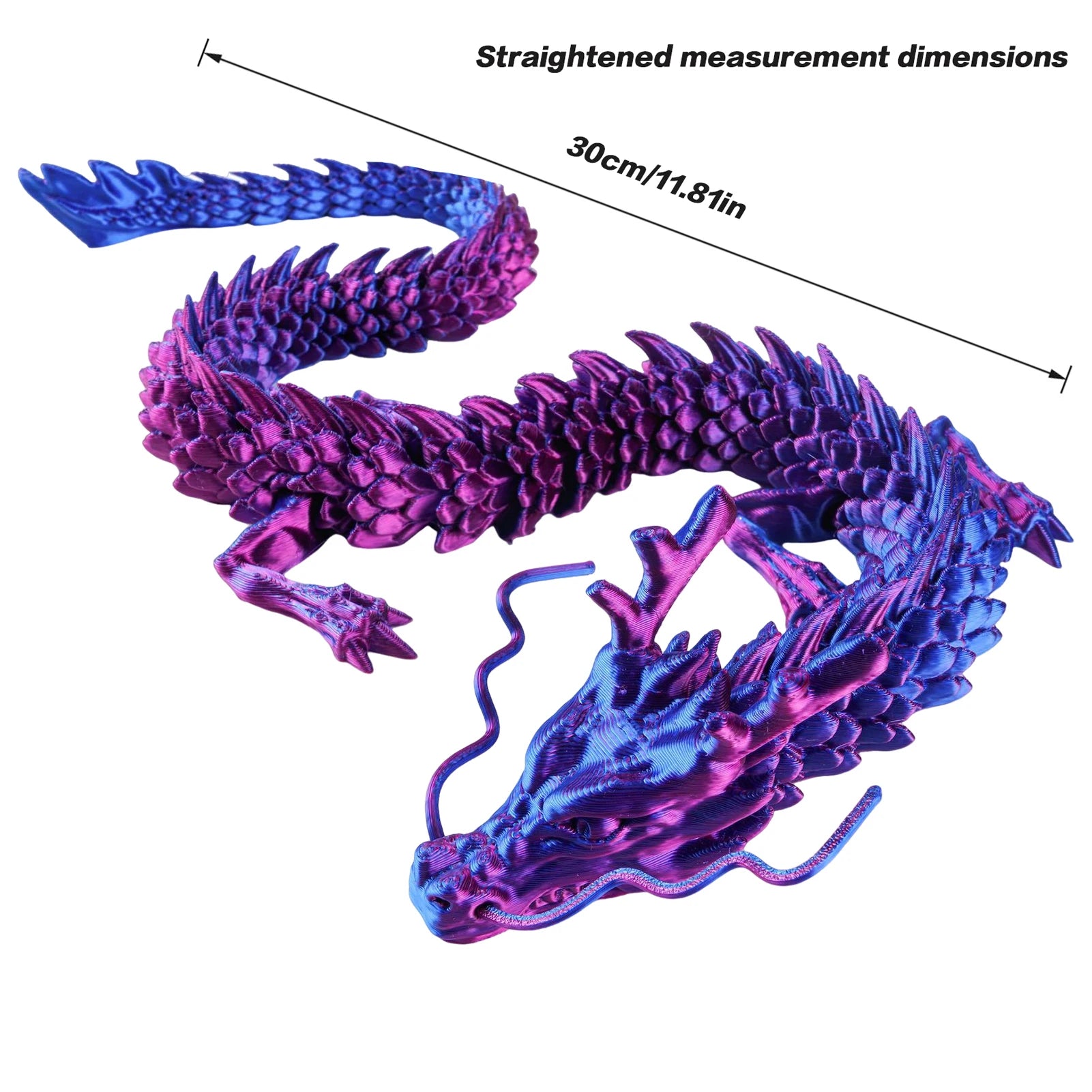 3D Printed Dragon Figures Decor Toy – Multi-Jointed Movable Hand-held Articulated Dragon Ornament - Image 14