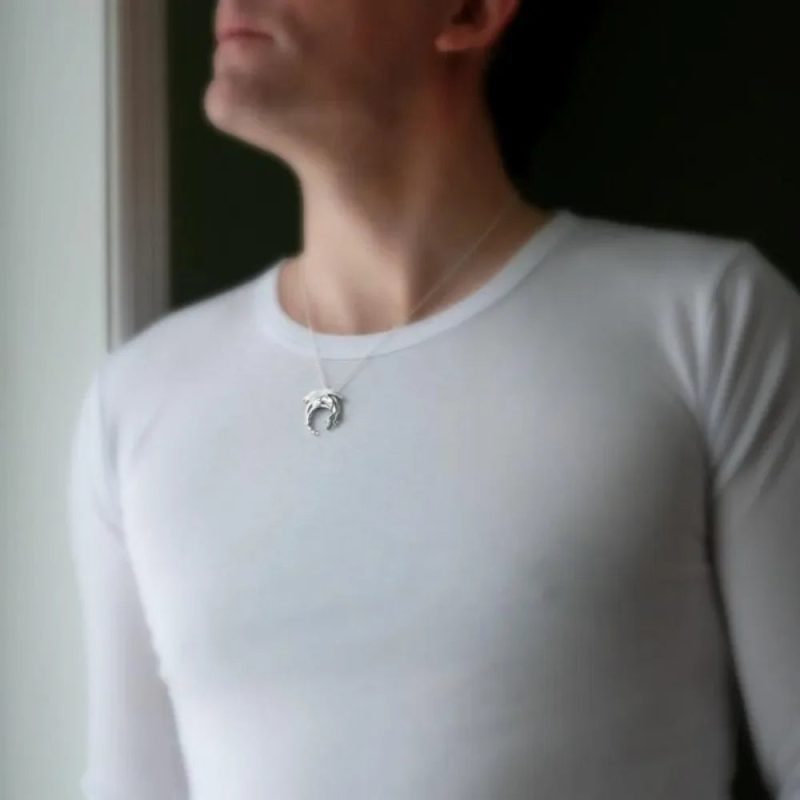 Classic Western Sleeping Dragon Necklace - Image 2