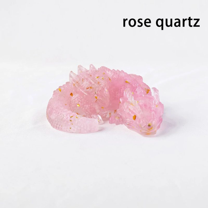 1PC Natural Crystal Stone Wolong Statue – Reiki Dragon Figurine & Feng Shui Amulet for Home & Office Decor - Image 7