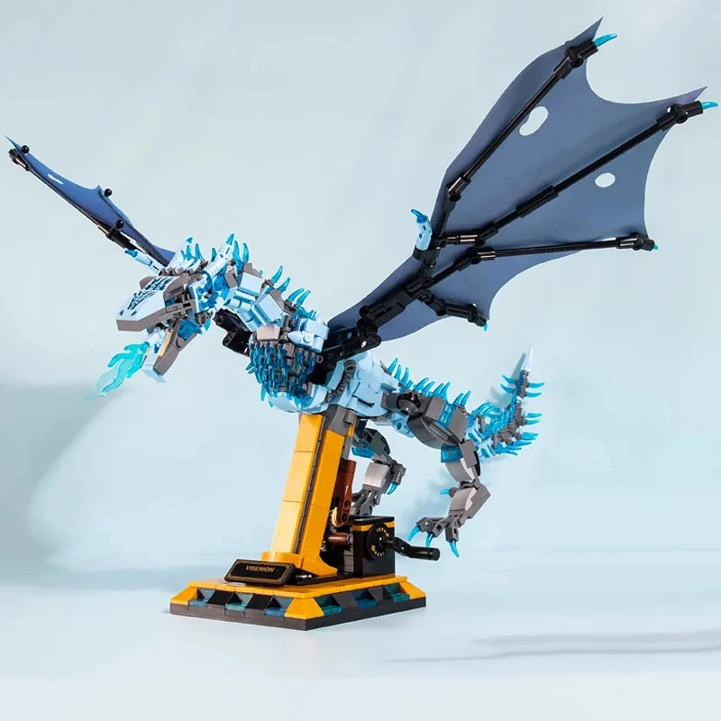 1359PCS Flames Dragon Smaug Building Blocks – Fire Breathing Dragon Model Toy for Kids’ Holiday Gifts - Image 9
