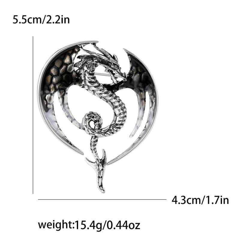 Enamel Dragon Pins for Women Rhinestone Flying Dragons Animal Brooch Banquet Party Backpack Gifts Jewelry Accessories - Image 12