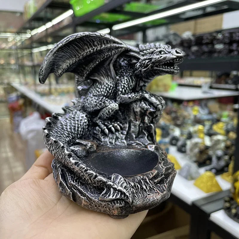 Giant Dragon Guardian on Crystal Ball Figurine – Retro Display Ornament for Office, Desk & Cabinet Decor - Image 10