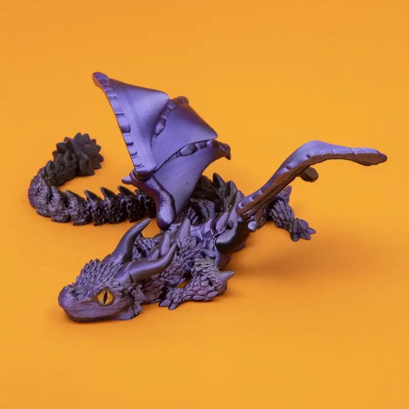 3D Printed Winged Carriage Dragon Figurine with Random Eyes & Art Deco Resin Dragon Sculpture – Tabletop Animal Theme Deco 1PC 2025 - Image 18