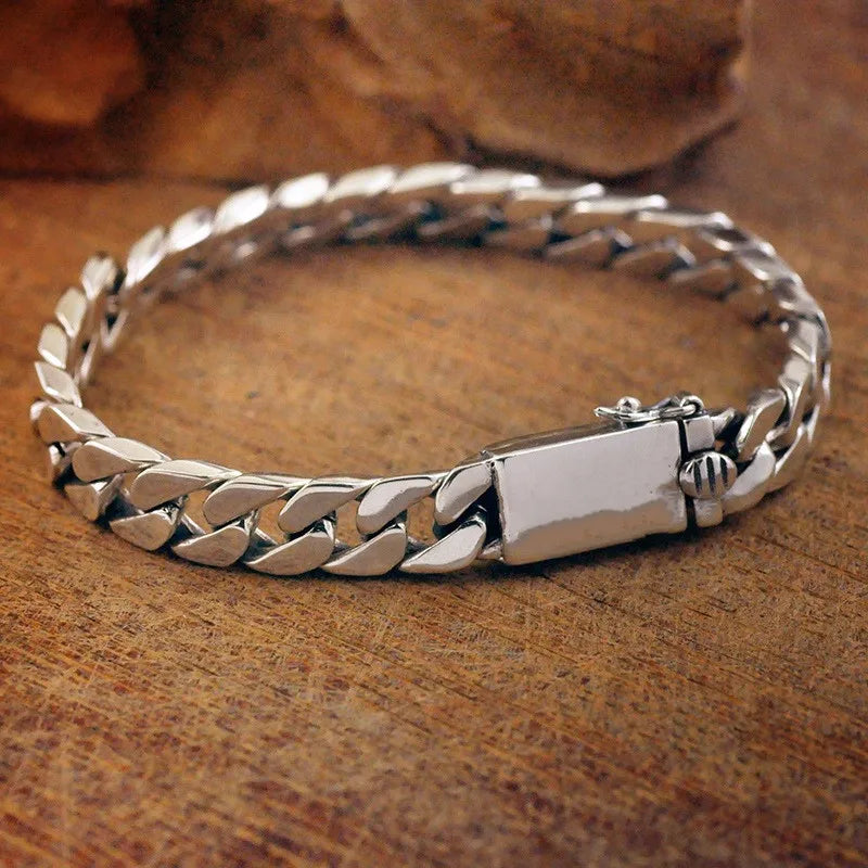 Ethnic Wind Dragon Bracelet – Vintage Silver-Plated Dragon Cuff Bangle for Men - Image 14