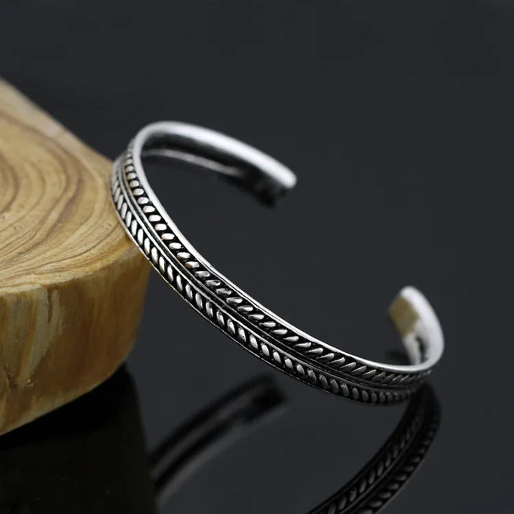 Goth Hip Hop Dragon Head Open Men’s Viking Bangle Wristband Cuff Bracelets - Image 8