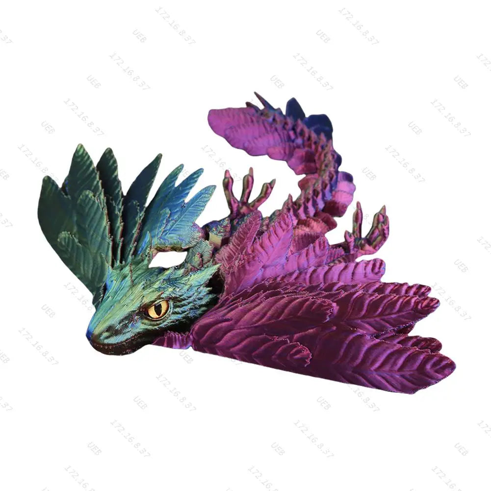 3D Printed Realistic Dragon with Wings - Image 8