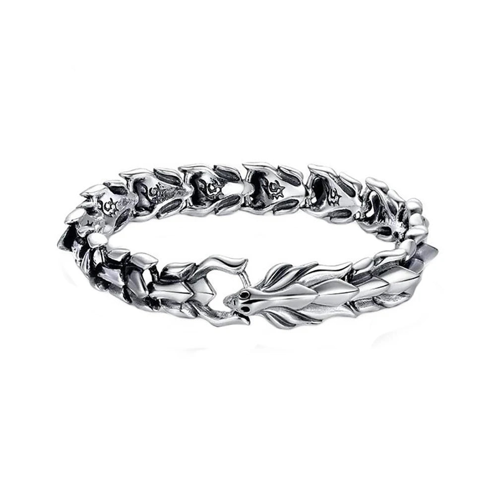 Fashion Personality Hip Hop Dragon Head & Scale Bracelet – Retro Exaggerated Punk Jewelry for Men - Image 5