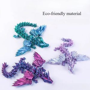 3D Printed Dragon Ornament – Desktop Decoration & Collectible Animal Figure