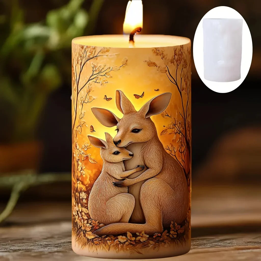 Dinosaur & Dragon Wings Relief Cylindrical Silicone Mold – Resin & Gypsum Craft Mold - Image 6
