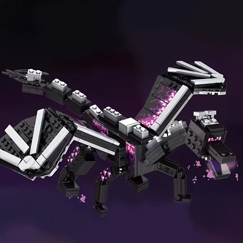 246pcs Black Pixel Dragon - Image 3