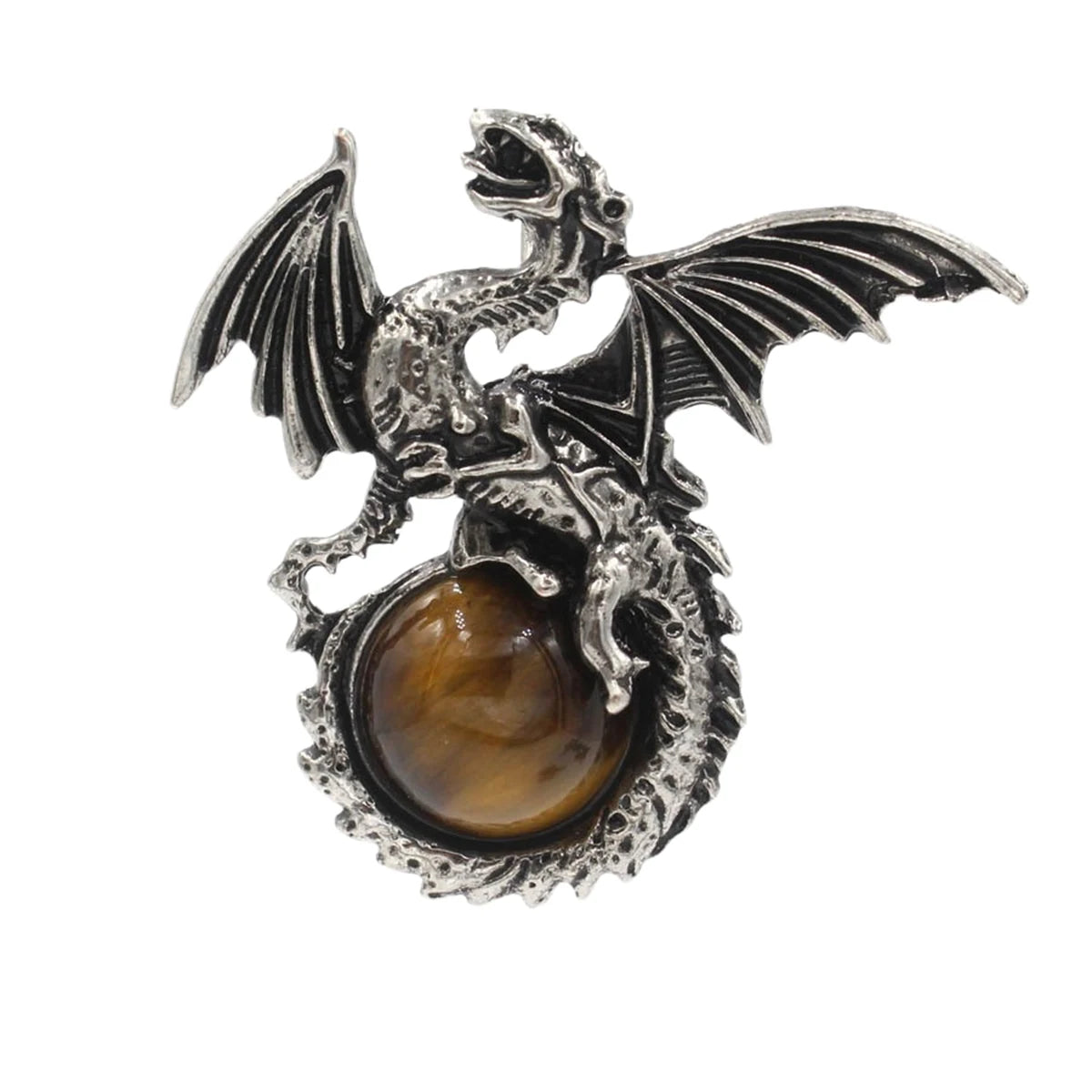 Dragon with Wings Gemstone Pendant - Image 23