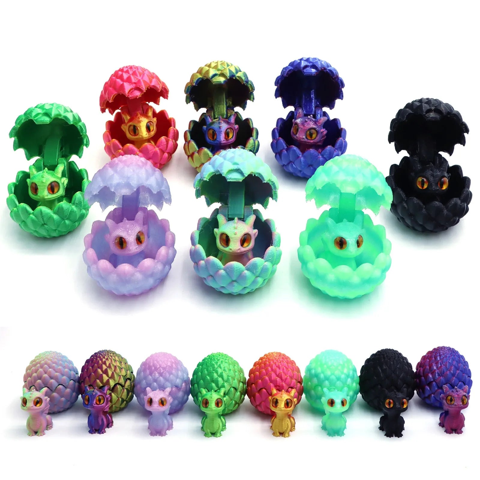 Cute Mini 3D Printed Dragon - Image 3