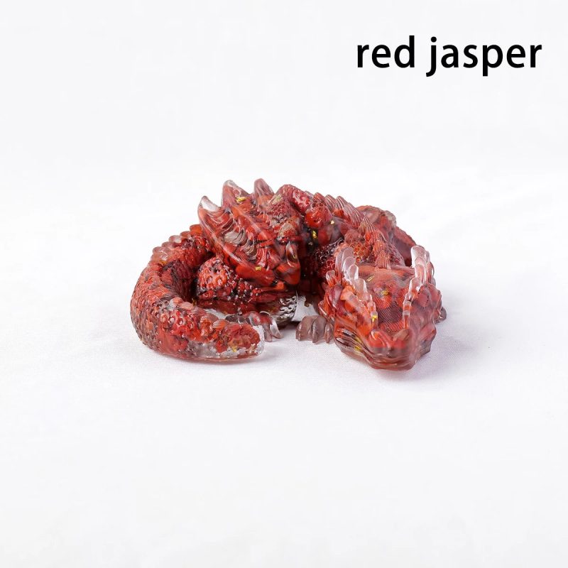 1PC Natural Crystal Stone Wolong Statue – Reiki Dragon Figurine & Feng Shui Amulet for Home & Office Decor - Image 14