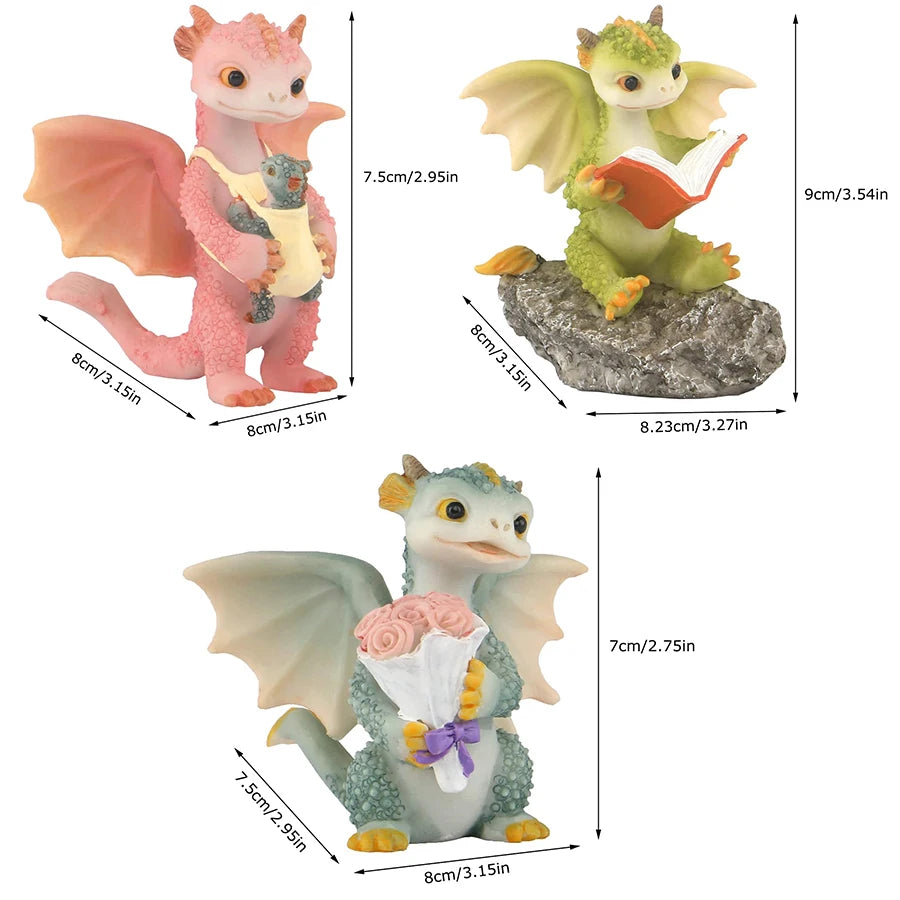 Fantasy Dragon Resin Sculpture - Image 2