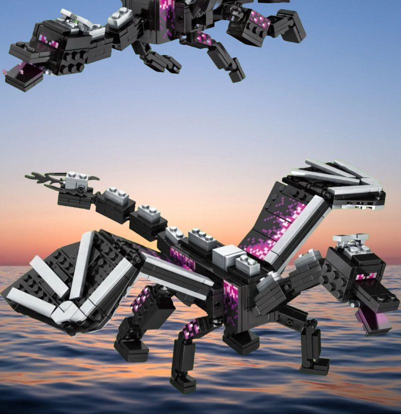 246pcs Black Pixel Dragon - Image 5