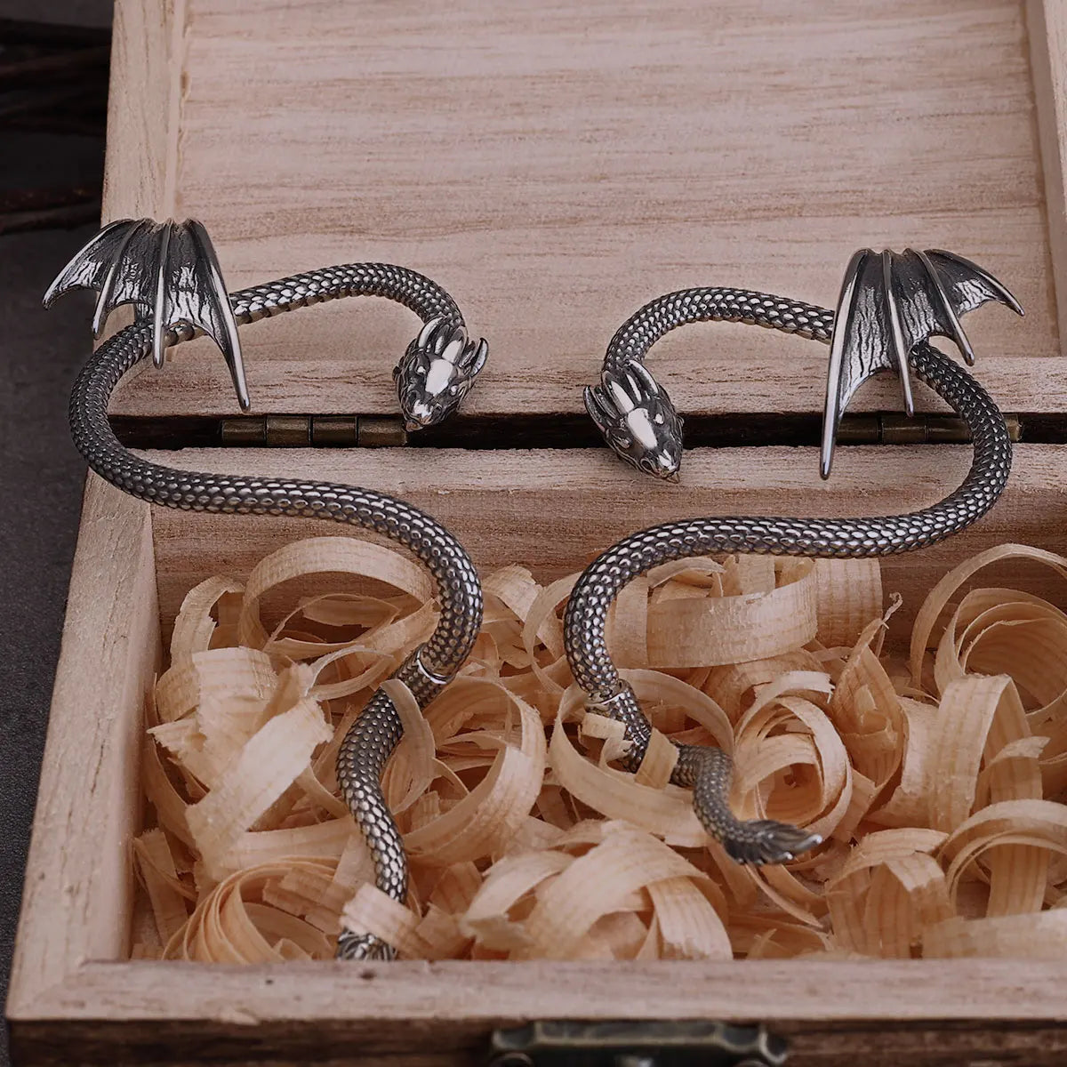 Creative Design Dragon Clip Earring – Women’s Fashion Stainless Steel Non-Piercing Ear Cuff - Image 5