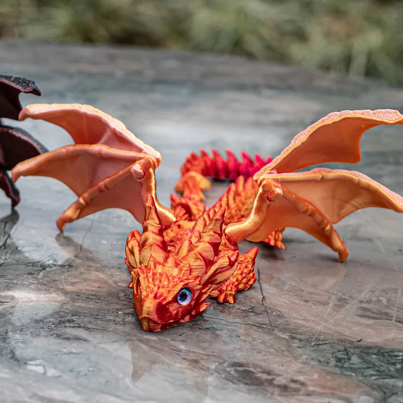 3D Printed Flying Dragon Simulated Craft Ornament – Multi-Jointed Movable Dragon Figures for Home & Desk Decoration - Image 11