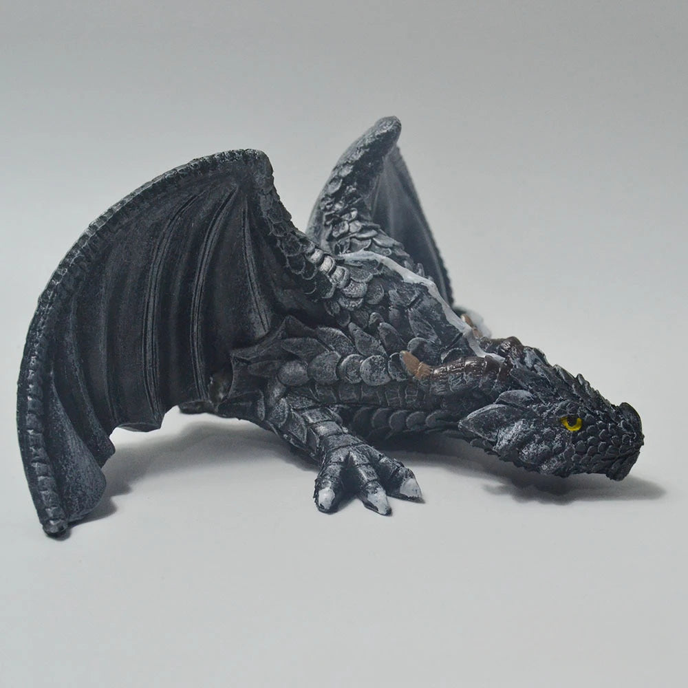 Garden Big Squatting Dragon Sculpture – Guardian Statue for Outdoor, Halloween & Gothic Home Decor - Image 4