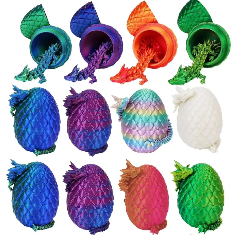 4PCS 3D Printed Dragon Egg Fidget Toys