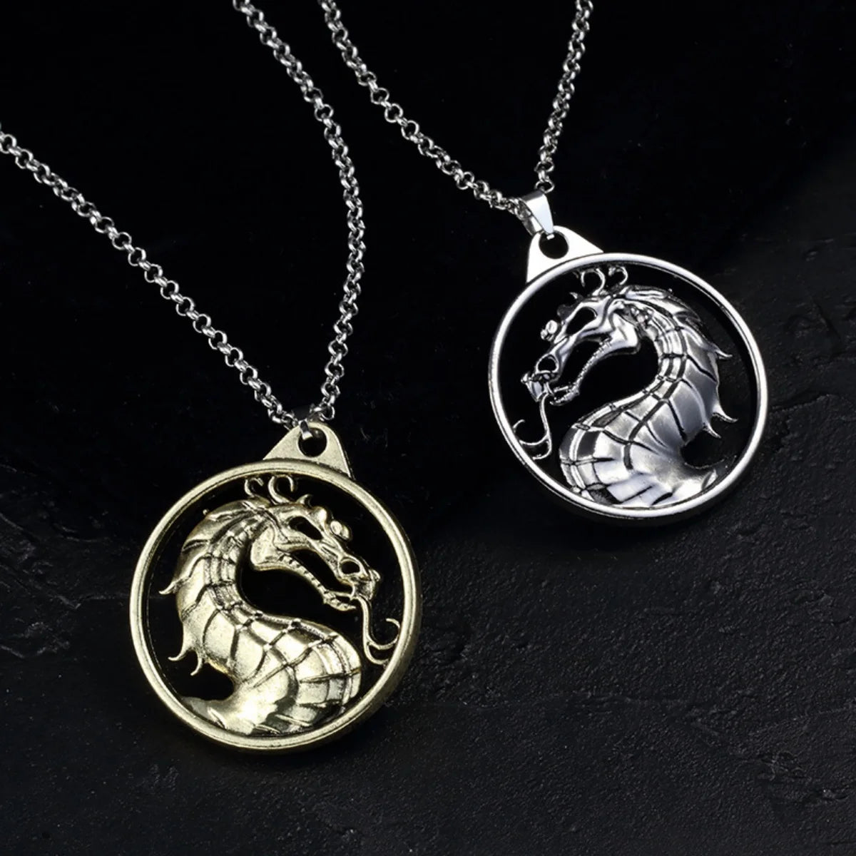 Fashion Vintage Mortal Kombat Dragon Totem Keychain - Image 2