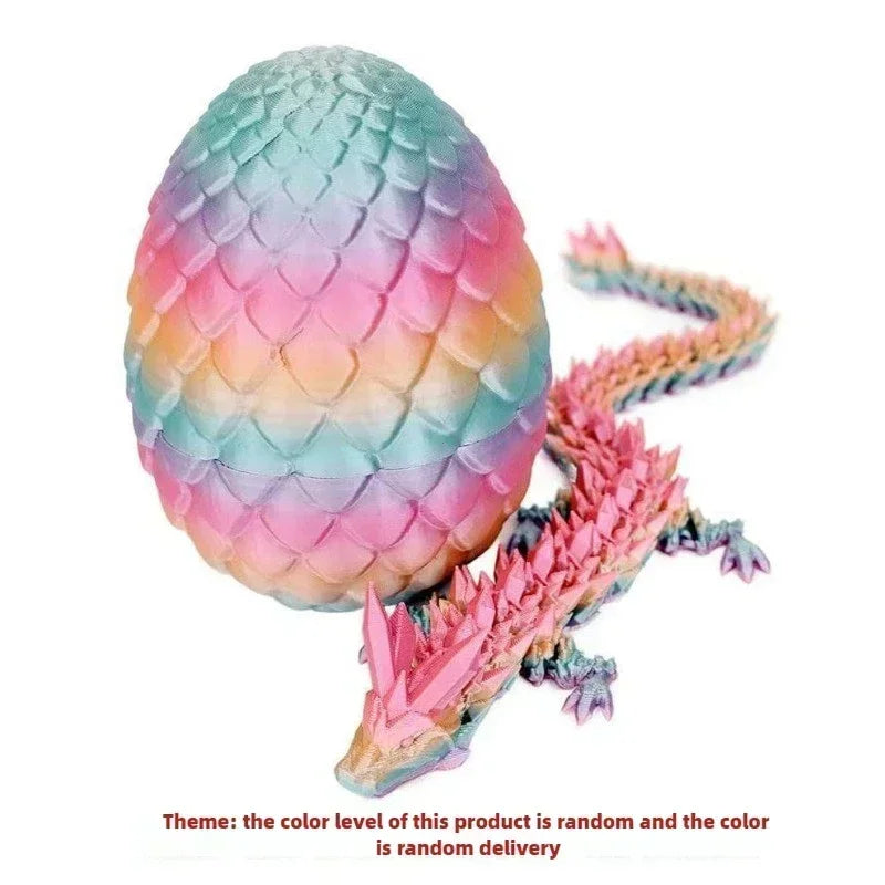 1/2PCS 3D Printed Dragon Egg with Fully Articulated Dragon - Image 19