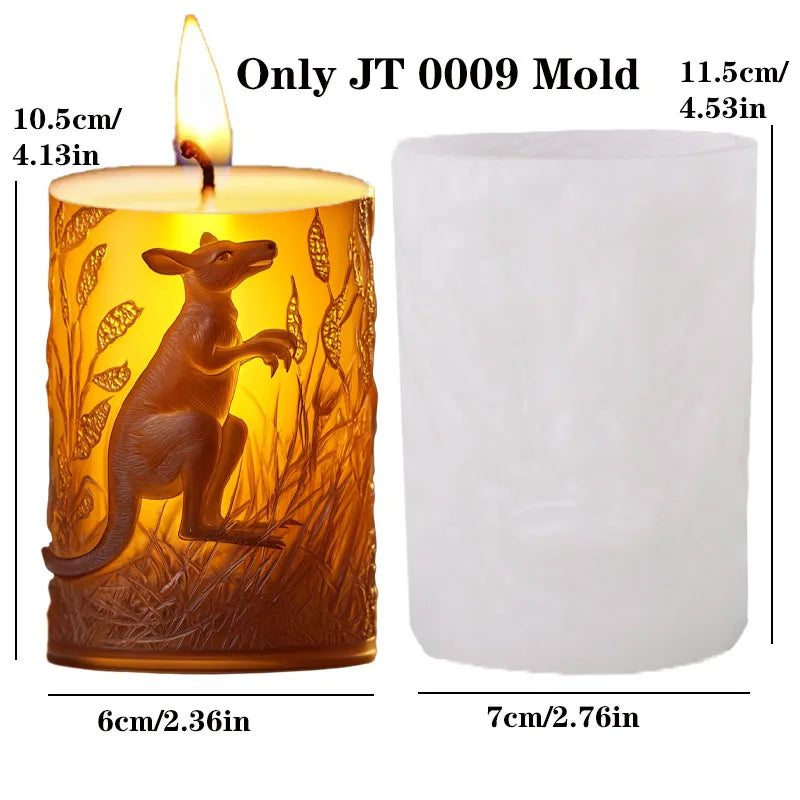 Dinosaur & Dragon Wings Relief Cylindrical Silicone Mold – Resin & Gypsum Craft Mold - Image 20