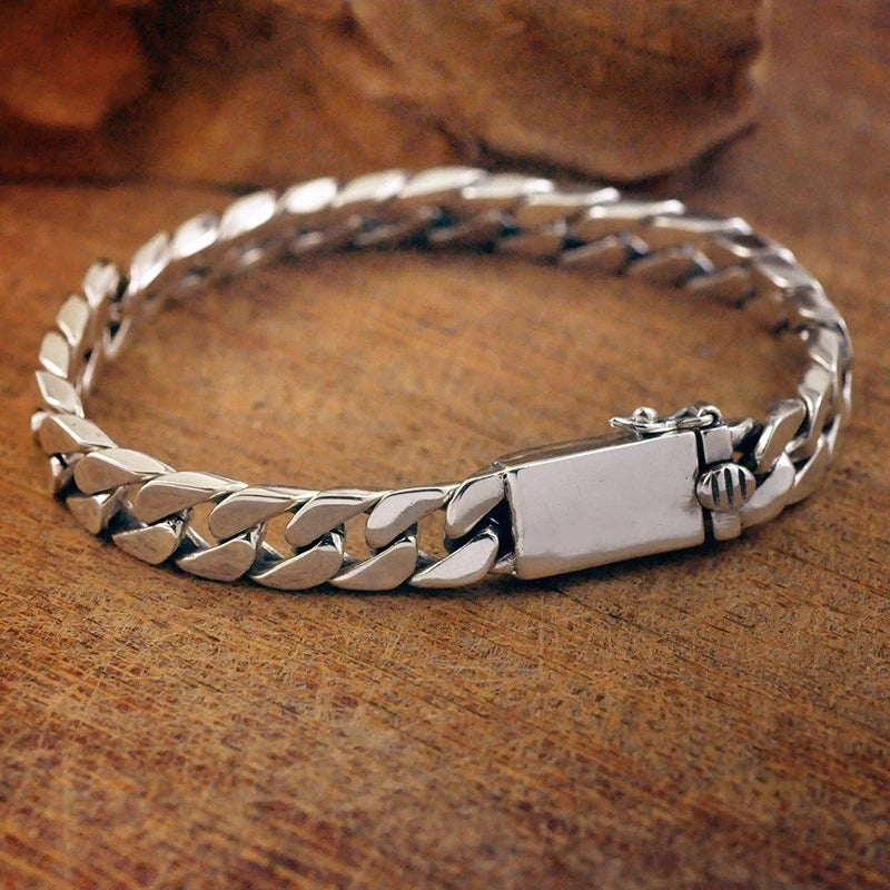 Ethnic Wind Dragon Bracelet – Vintage Silver-Plated Dragon Cuff Bangle for Men - Image 15