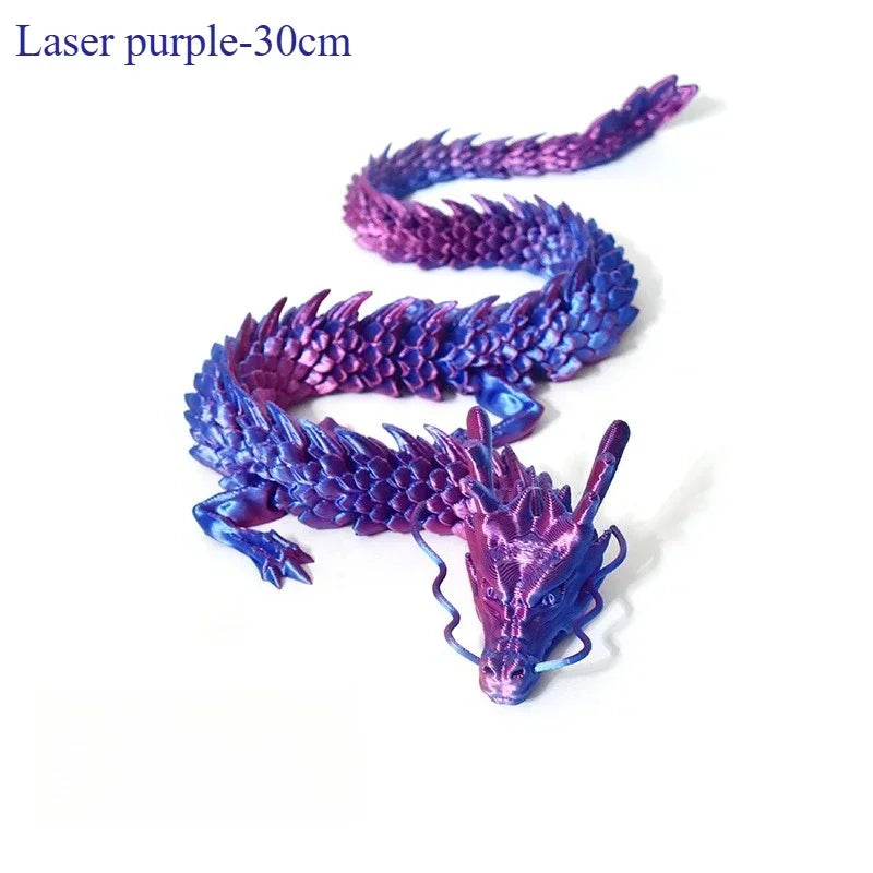 1PC Exquisite 3D Printed Chinese Dragon Ornament – Flexible Joints for Customizable Poses | Unique Anime-Inspired Collectible - Image 13