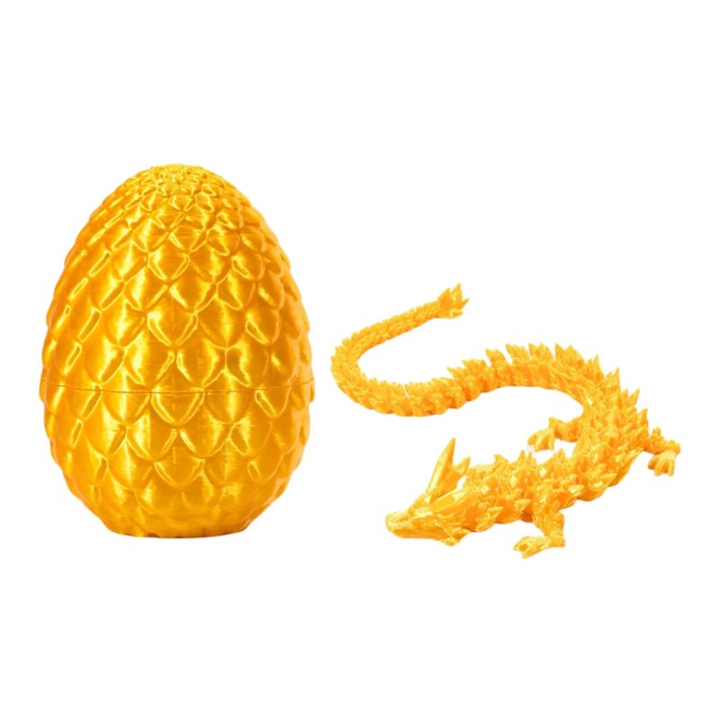 3D Printed Dragon Egg Gift Set – Fully Articulated Crystal Dragon Collectible with Gemstone Ornament | Home Decor Figurine - Image 10