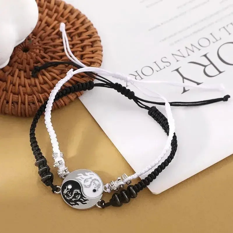 Fashion Yin Yang Dragon Couple Bracelet - Image 2
