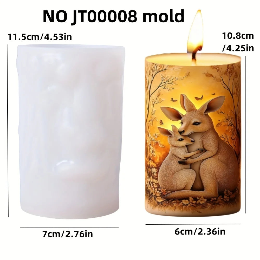 Dinosaur & Dragon Wings Relief Cylindrical Silicone Mold – Resin & Gypsum Craft Mold - Image 19