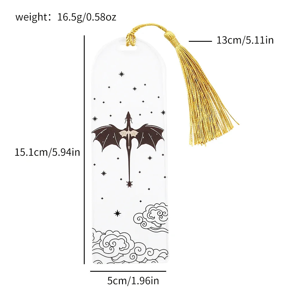 Goth Fourth Wings Dragon Cloud Sun Bookmark - Image 16