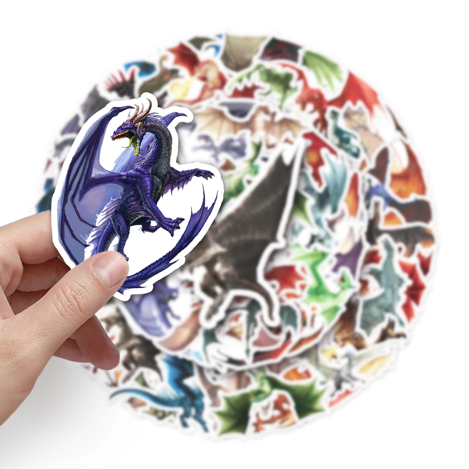 50PCS Dragon Series Cartoon Waterproof Vinyl Stickers - Image 6