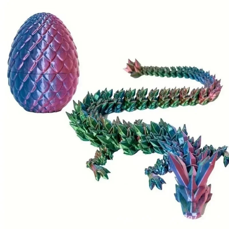 1/2PCS 3D Printed Dragon Egg with Full Articulated Dragon – Movable Desktop Toy & Collectible Ornament - Image 12